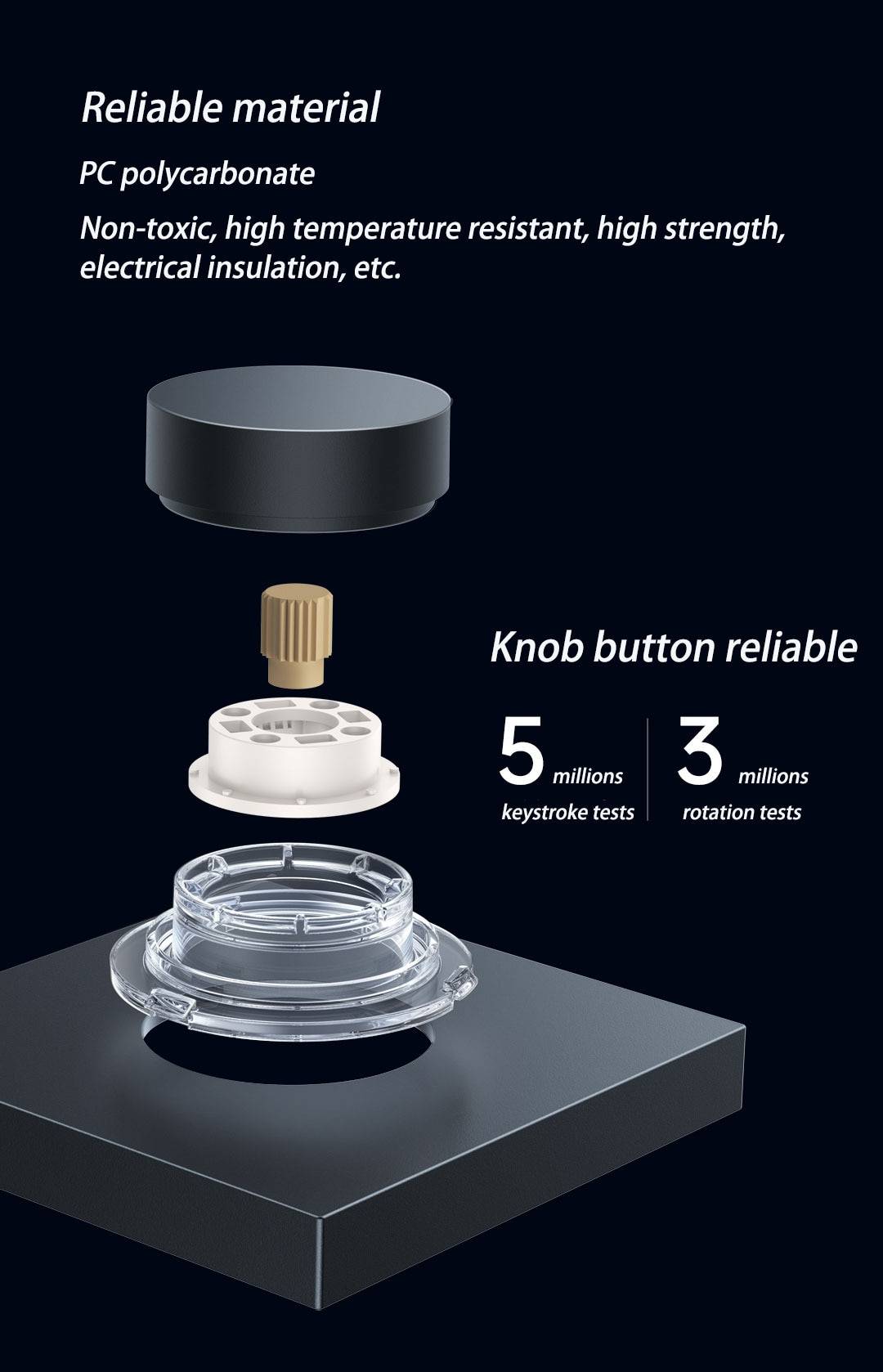 Aqara-atenuador inteligente H1, interruptor inalámbrico, ajuste inteligente, brillo de luz, vida en el hogar, Zigbee 3, Control remoto a través de Homekit