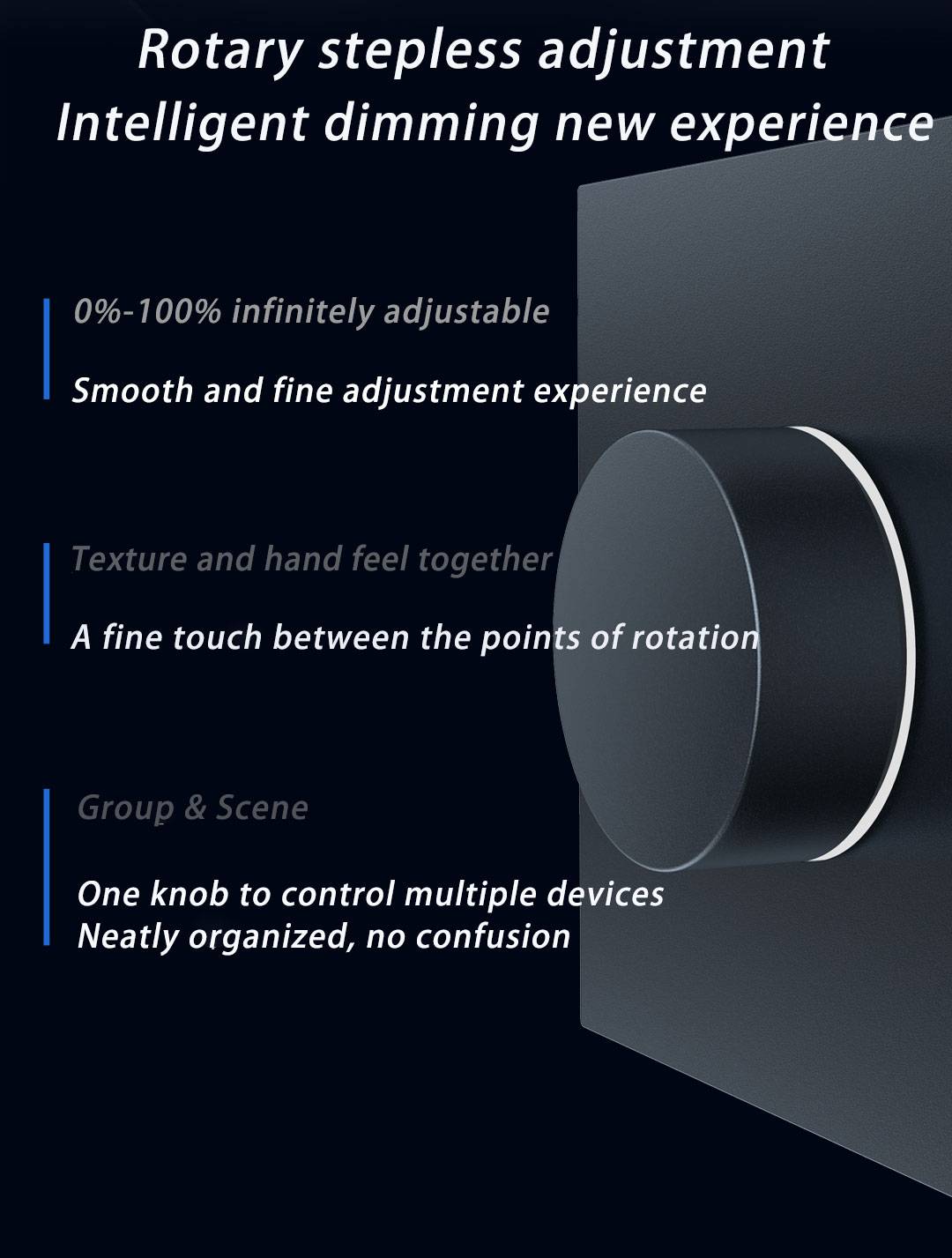 Aqara-atenuador inteligente H1, interruptor inalámbrico, ajuste inteligente, brillo de luz, vida en el hogar, Zigbee 3, Control remoto a través de Homekit