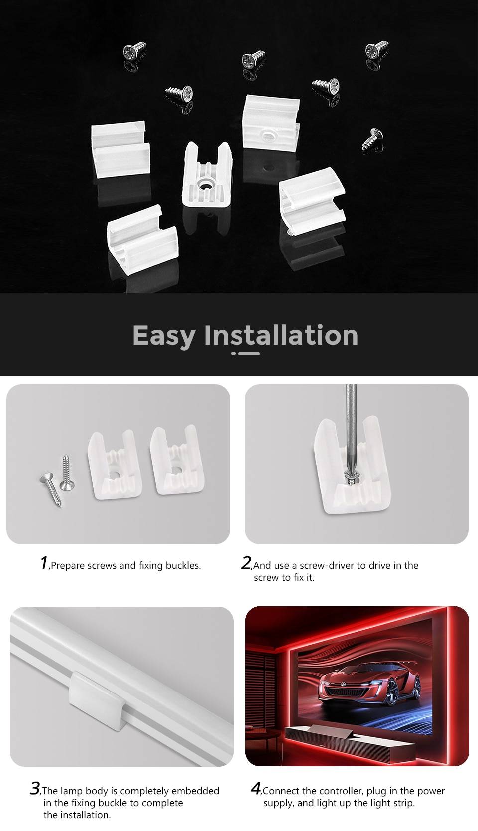 Homekit-Tira de luces LED RGB para el hogar, Kit de luces de neón para Apple Smart Life, interruptor WiFi, Control remoto, cinta de señal de neón, decoración de pared, lámpara inteligente