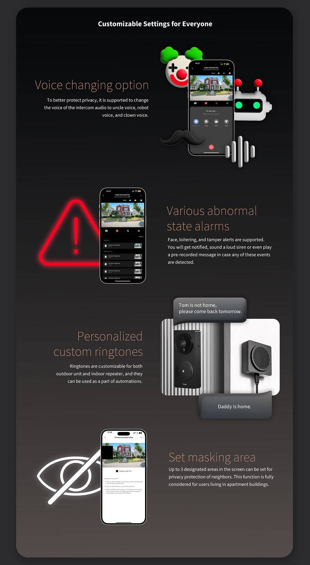 Aqara-timbre de Video G4 1080p FHD HomeKit, cámara de Video segura, reconocimiento facial Local y automatización, compatible con HomeKit